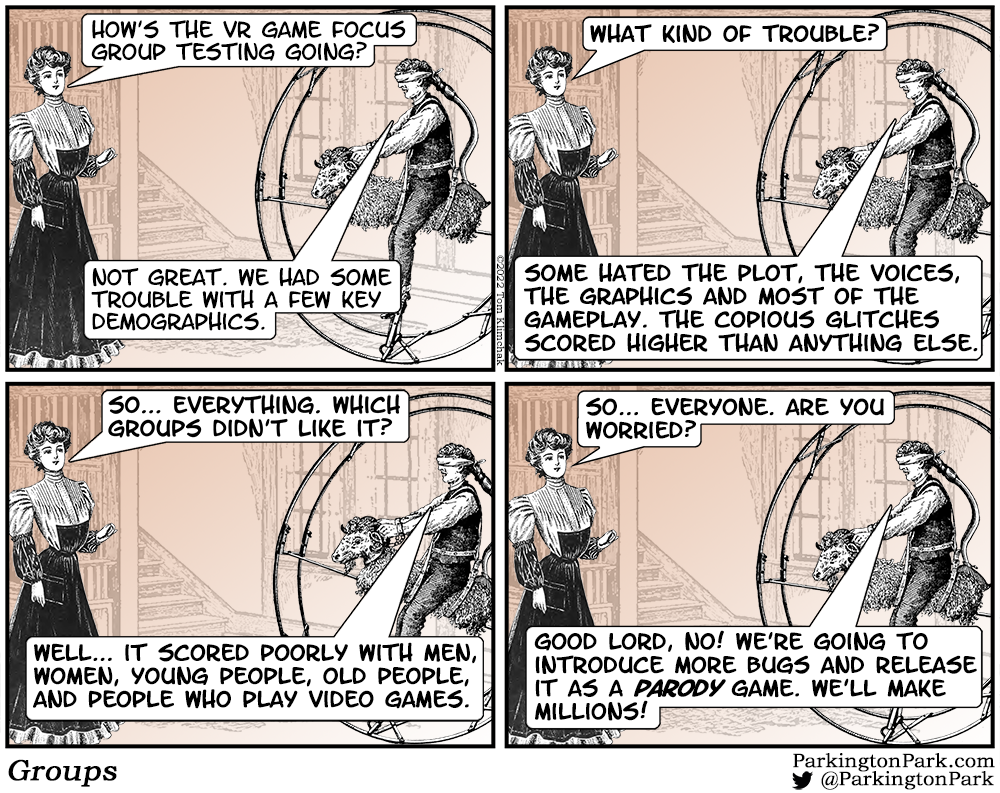 A webcomic about parody game development.  Now, this isn't really very funny.